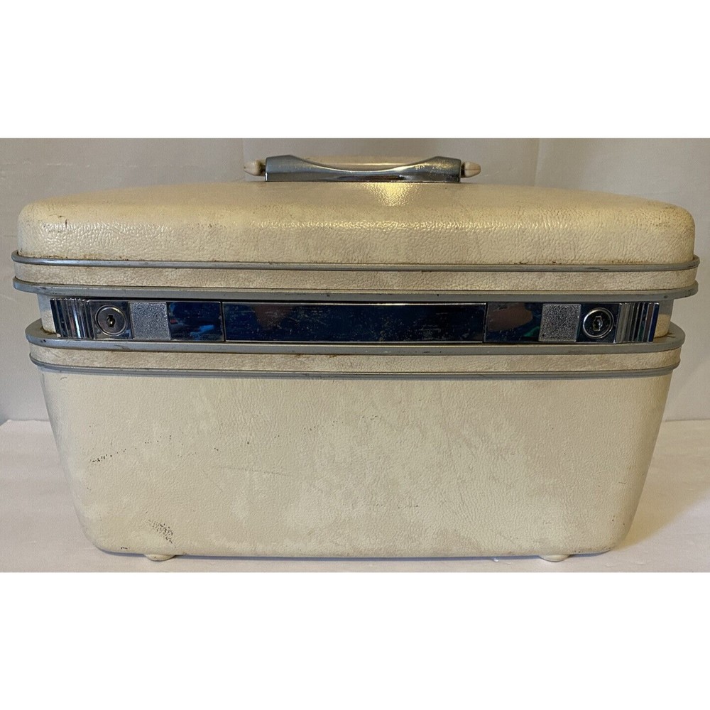 Samsonite Silhouette Train Case Vintage Cosmetic Travel Hard Luggage Carry On